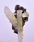 5.1cms PREMIUM EPIDOTE QUARTZ AXINITE CRYSTALS PERU AESTHETIC COLLECTOR CB135