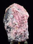 6.1cms RHODOCHROSITE ROSETTE HELVITE QUARTZ PERU PINK CRYSTALS MINERAL RB334