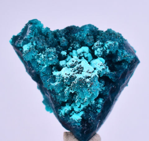 3cm GEM BLUE MALACHITE CHRYSOCOLLA PERU ROSETTE BOTRYOIDAL CRYSTAL GRAPE  UB127