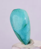 5.5carats GEM SILICA CHRYSOCOLLA CABOCHON CHALCEDONY LILY MINE PERU SCENIC BB358