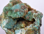 6.8cms DRUZY CHRYSOCOLLA QUARTZ PERU COPPER MINERAL SPECIMEN COLLECTOR DB59