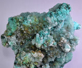 20cm GEM CHRYSOCOLLA IN SELENITE LILY MINE PERU MALACHITE STALACTITES CB359