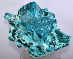 13.5cms GREEN CHALCANTHITE CRYSTAL LAB GROW MINERAL SPECIMEN PERU FB63