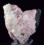 10cms RHODOCHROSITE QUARTZ CALCITE CRYSTALS JORDANITE (?) GALENA PERU RB662