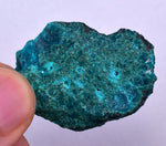 51grs BLUE MALACHITE CHRYSOCOLLA SCULPTURE SCENIC PERU ROUGH DECORATION UB182