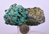 7.5cms EPIDOTE CHRYSOCOLLA CRYSTALS PERU COLLECTOR GREEN COLOR MINERAL CB185