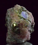 2.1ms RHODOCHROSITE FLUORITE PYRITE CHINA CRYSTAL RHOMBOHEDRAL MINIATURE RB411