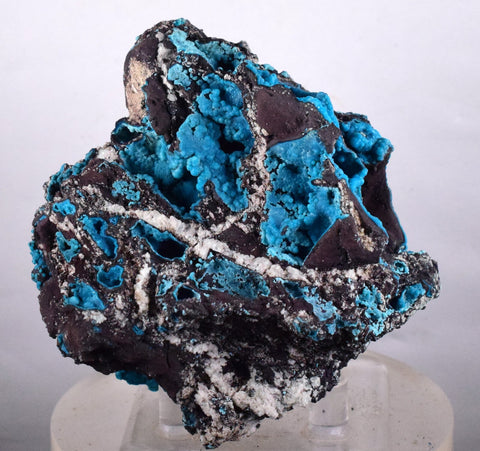 7.7cms CHRYSOCOLLA GRAPE BOTRYOIDAL PREMIUM PERU SPHERES CRYSTALS CLUSTER CB37