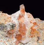 6.5cms LIMONITE IN SELENITE CRYSTAL COLLECTOR PERU MINERAL SPECIMEN TB103