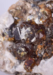9.4cms SPHALERITE BARITE PYRITE QUARTZ CRYSTALS MINERAL SPECIMEN PERU MB59