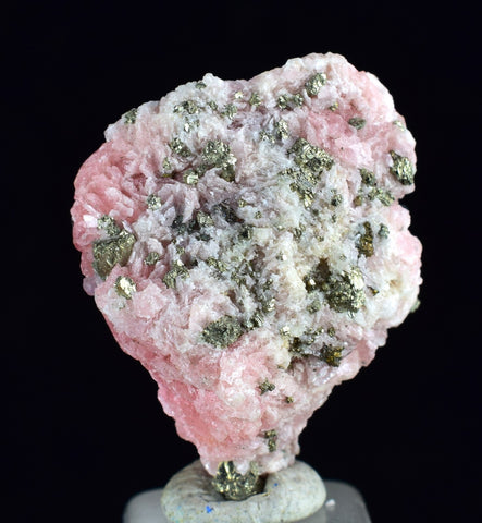2.2cms RHODOCHROSITE PYRITE CHINA CRYSTAL RHOMBOHEDRAL MINIATURE RB630