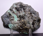 15.5cms GEOCRONITE GREEN FLUORITE  CRYSTAL GALENA PERU MILPO PERU SHINY KB22