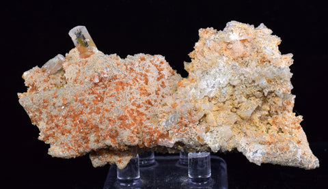 8.7cms LIMONITE IN SELENITE CRYSTAL COLLECTOR PERU MINERAL SPECIMEN TB107
