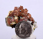 3.4cms NATIVE COPPER PERU CRYSTAL IRON NEW FIND SOME FINE IRIDESCENT IB25