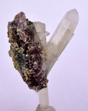 5.1cms PREMIUM EPIDOTE QUARTZ AXINITE CRYSTALS PERU AESTHETIC COLLECTOR CB135
