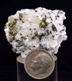 3.8cms APATITE QUARTZ PYRITE CRYSTALS DICKITE PERU HUANZALA AB230