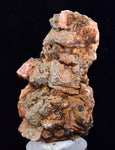 5.6cms GEM RHODOCHROSITE CUBIC CRYSTALS GOETHITE PERU MINERAL SPECIMEN RB607