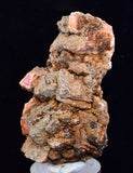 5.6cms GEM RHODOCHROSITE CUBIC CRYSTALS GOETHITE PERU MINERAL SPECIMEN RB607