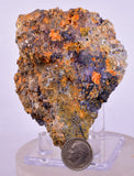 7.5cms GEM WULFENITE FLUORITE MIMETITE CRYSTALS ALAMO ARIZONA USA MINERAL YB57