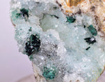 8.5cms ATACAMITE DRUZY MALCHITE CHRYSOCOLLA LILY MINE PERU MINERAL AB141