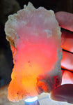 240 grams GEM PINK OPAL PERU ROUGH ANGEL SKIN TRANSLUCENT CORAL COLOR PB65