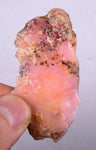 7.9 grams GEM PINK OPAL PERU ROUGH CORAL COLOR TRANSLUCENT MINERAL PB17
