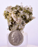LOT 10 EPIDOTE QUARTZ CRYSTALS PERU CLUSTER COLLECTOR GREEN COLOR MINERAL CB187