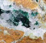 11cms DRUZY CHRYSOCOLLA ATACAMITE MALACHITE QUARTZ CRYSTALS LILY MINE PERU DB64