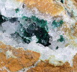 11cms DRUZY CHRYSOCOLLA ATACAMITE MALACHITE QUARTZ CRYSTALS LILY MINE PERU DB64