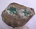 14.5cms DIOPTASE CRYSTALS PERU QUARTZ CHRYSOCOLLA MINERAL SPECIMEN KB41