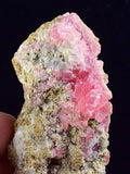 6.5cms GEM RHODOCHROSITE FLUORITE PYRITE CRYSTAL QUARTZ CHINA FLUORESCENT RB313