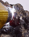6.7cms SPHALERITE BARITE PYRITE QUARTZ CRYSTALS MINERAL SPECIMEN PERU MB60