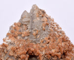 6.1 cms RED ORANGE ZEOLITE STILBITE LAUMONTITE CALCITE CRYSTALS PERU FB60