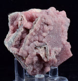 5.8cms RHODOCHROSITE ROSETTE PYRITE QUARTZ PERU PINK CRYSTALS MINERAL RB385