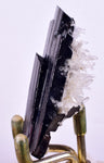 5.5cms HUBNERITE FLOATER QUARTZ CRYSTALS DOUBLY TERMINATED PERU MINERAL MB144