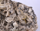 20cms GEMMY BARITE CRYSTALS PYRITE PERU SHINY TRANSLUCENT MINERAL SPCIMEN EB84