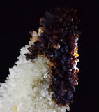 26cms STALACTITE QUARTZ IRIDESCENT GOETHITE LIMONITE PERU MINERAL SPECIMEN QB71