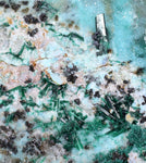 10cms ATACAMITE DRUZY MALCHITE CHRYSOCOLLA LILY MINE PERU MINERAL AB157