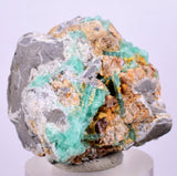 2.8cms GEM EMERALD CRYSTAL PYRITE CALCITE QUARTZ COLOMBIA MINERAL SPECIMEN EB34