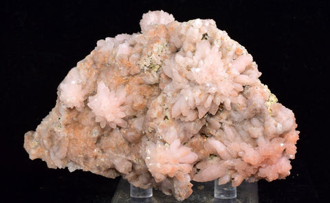 9.1cms ROSE DRUZY QUARTZ BRIGHT CRYSTALS CATHEDRAL BOTRYOIDAL PERU NEW FIND QB73