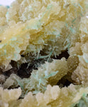 13cm STALACTITE SELENITE CALCITE DRUZY CHRYSOCOLLA MALACHITE LILY MINE PERU DB97
