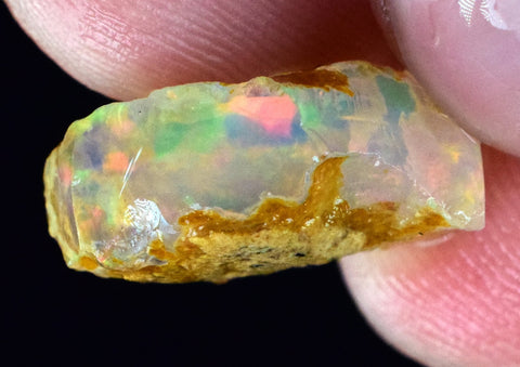 7.5cts FIRE OPAL ETIOPE ROUGH PRECIOUS FIRE OPAL ETHIOPIAN JEWELRY OB68