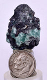 3.1cms GEOCRONITE GREEN FLUORITE CRYSTAL PERU MILPO ATACOCHA PERU SHINY KB34