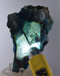 9cms QUARTZ CHRYSOCOLLA BOTRYOIDAL TENTADORA MINE PERU MINERAL SPECIMEN CB180