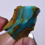 10grams BLUE OPAL SLAB PERU SCENIC QUALITY TRANSLUCENT JEWELRY COLLECTOR OB73