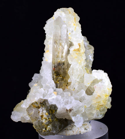 4.3cms PREHNITE QUARTZ EPIDOTE CRYSTALS PERU SHINY MINERAL SPECIMEN QB111