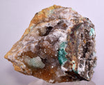 9.8cms DRUZY CHRYSOCOLLA MALACHITE QUARTZ LILY MINE PERU COPPER MINERAL DB54