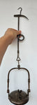 57cm  LENTICULAR MINERS LAMP TUNNEL RARE LANTERN IRON CAST NB07