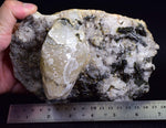 18 cms CALCITE EPIDOTE QUARTZ CRYSTALS INCLUTIONS PERU MINERAL SPECIMEN GB36