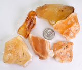 165 grams GEM GOLDEN OPAL PERU TRANSLUCENT SCENIC MINERAL SPECIMEN OB114
